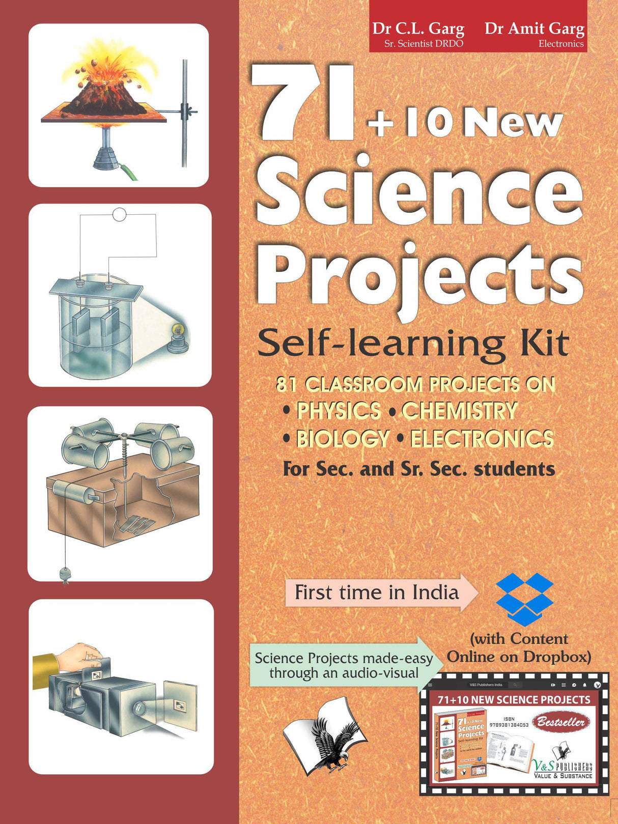 71+10 New Science Projects (With Online Content on Dropbox): Self learning kit