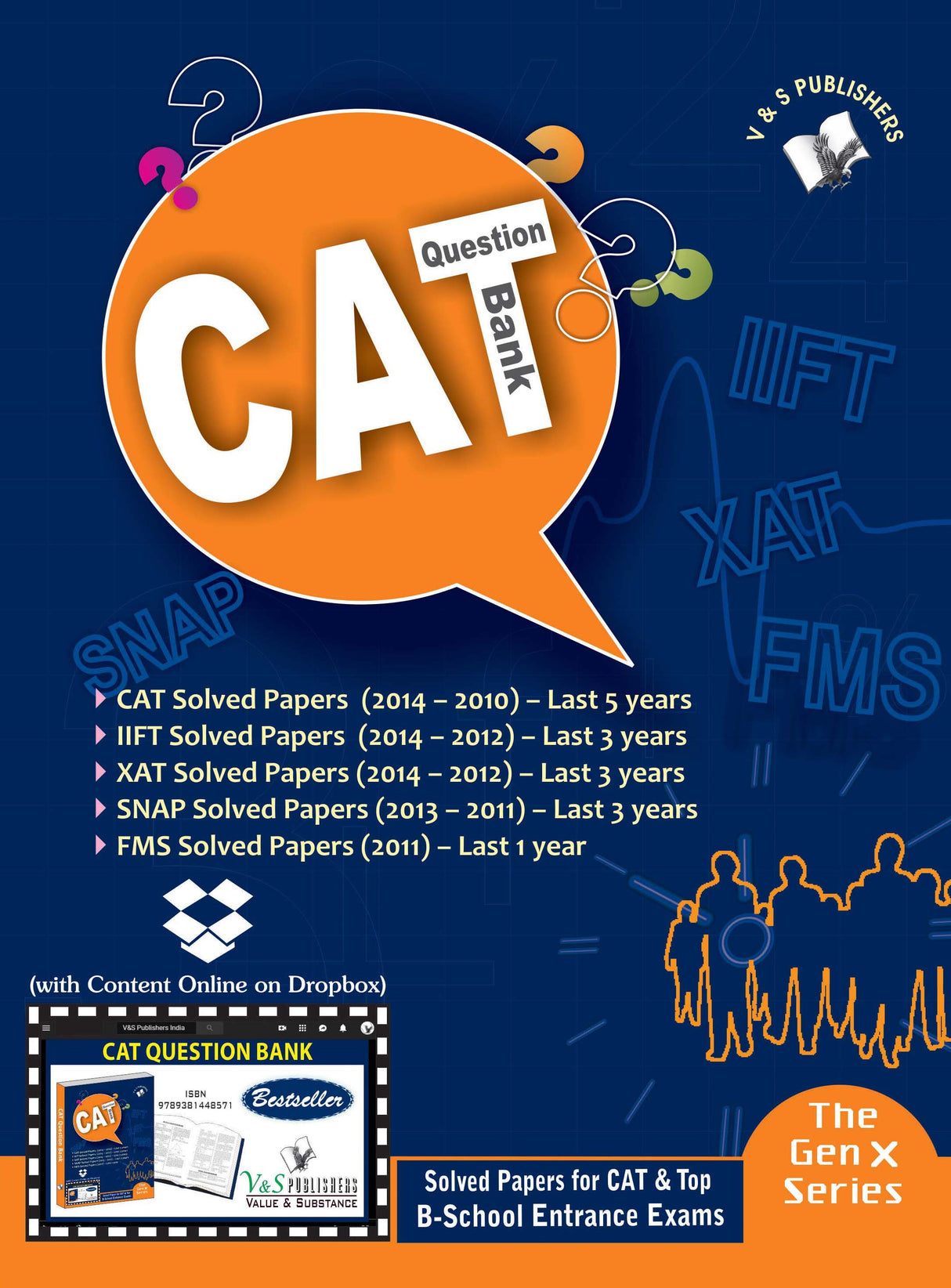 CAT Question Bank (With Online Content on Dropbox): Actual and model questions and precise answers