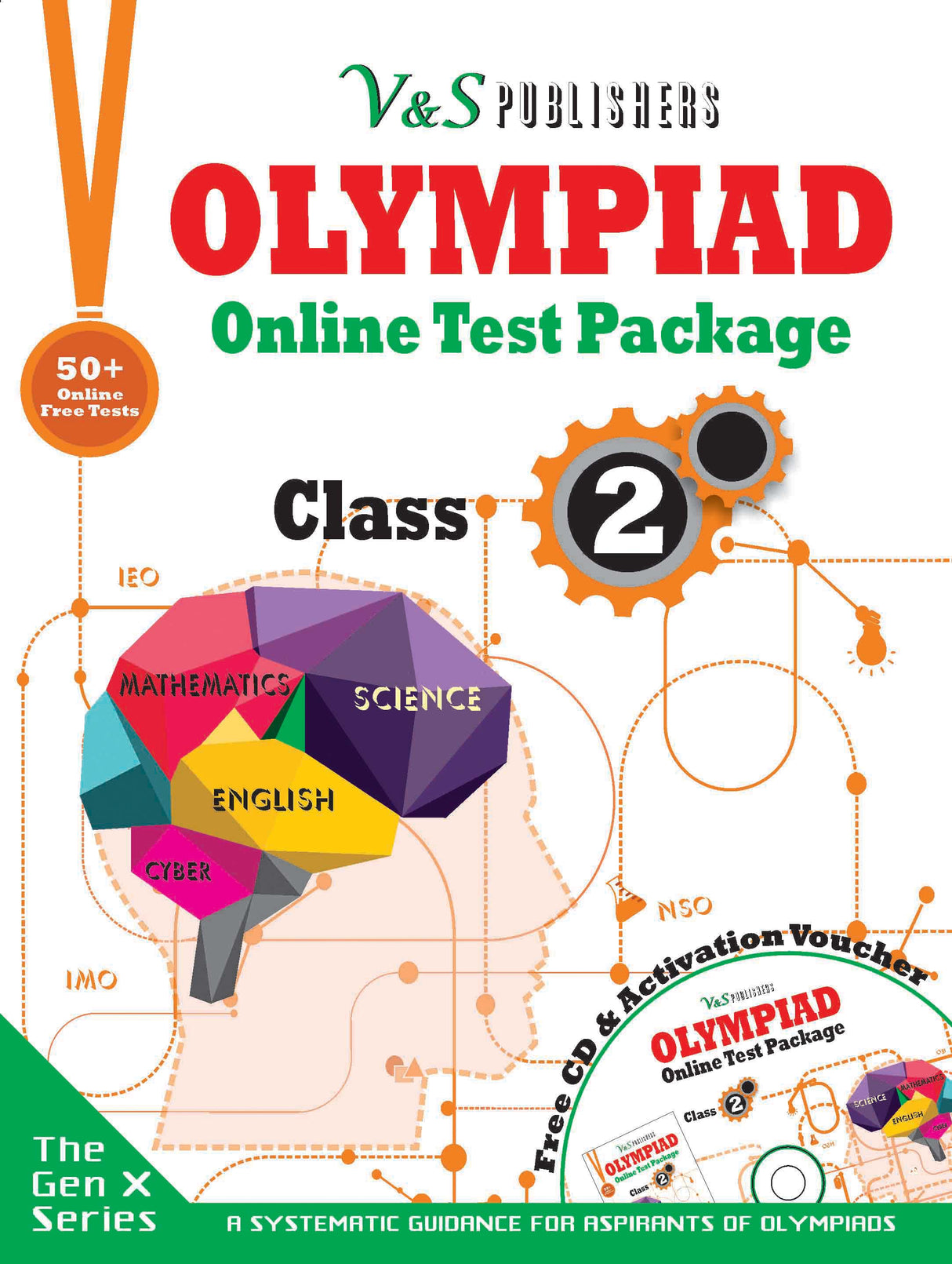 Olympiad Online Test Package Class 2 (Free CD With Activation Voucher): 50 Model Tests, Instant results, 24x7 Online support, Performance analysis