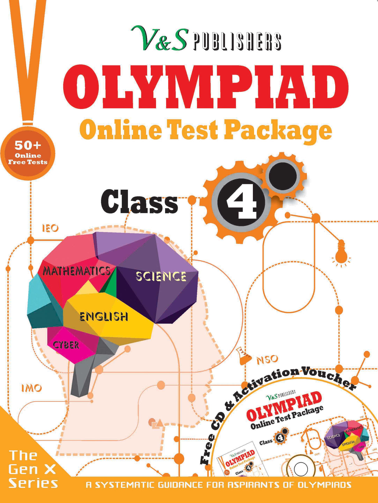 Olympiad Online Test Package Class 4 (Free CD With Activation Voucher): 50 Model Tests, Instant results, 24x7 Online support, Performance analysis