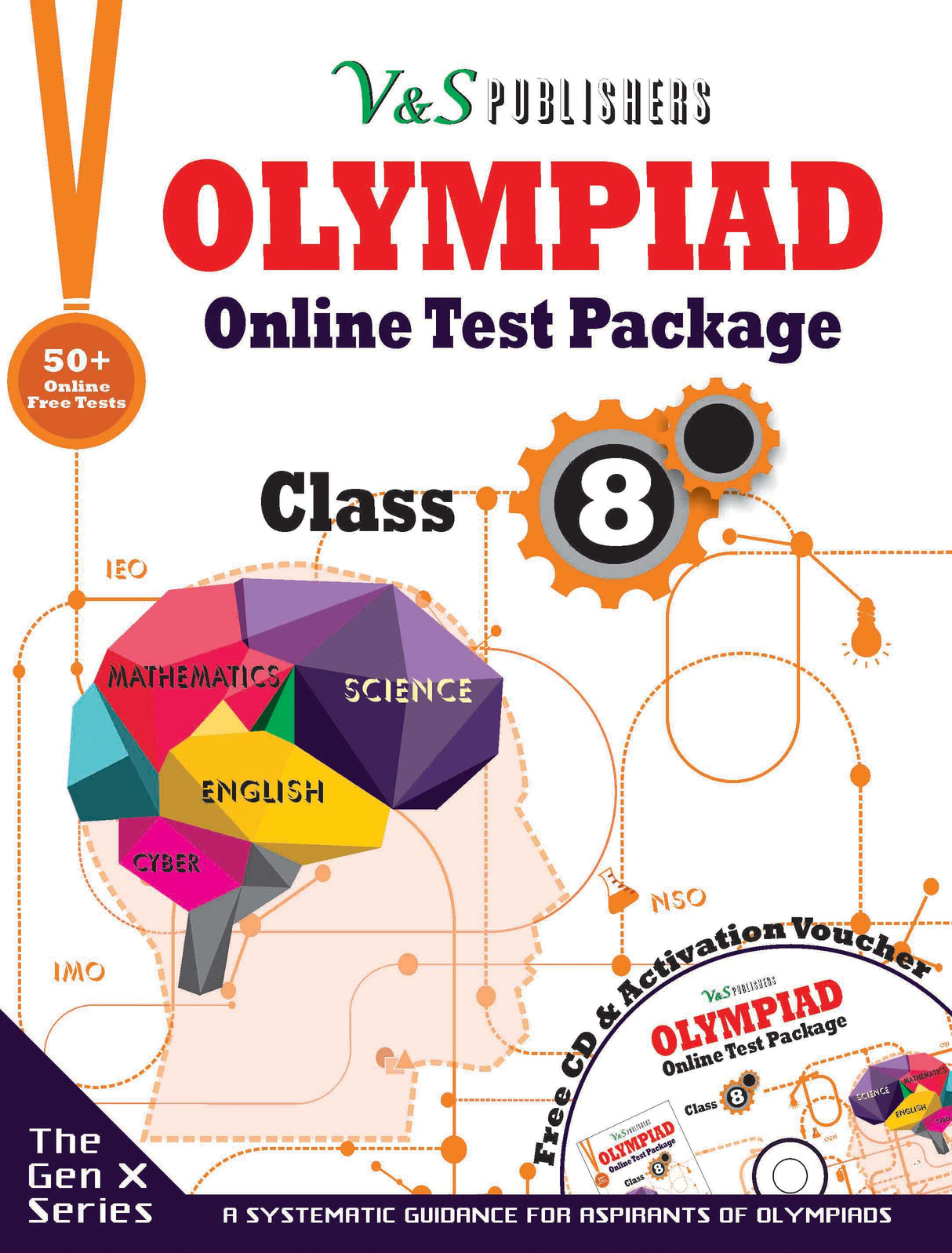 Olympiad Online Test Package Class 8 (Free CD With Activation Voucher): 50 Model Tests, Instant results, 24x7 Online support, Performance analysis