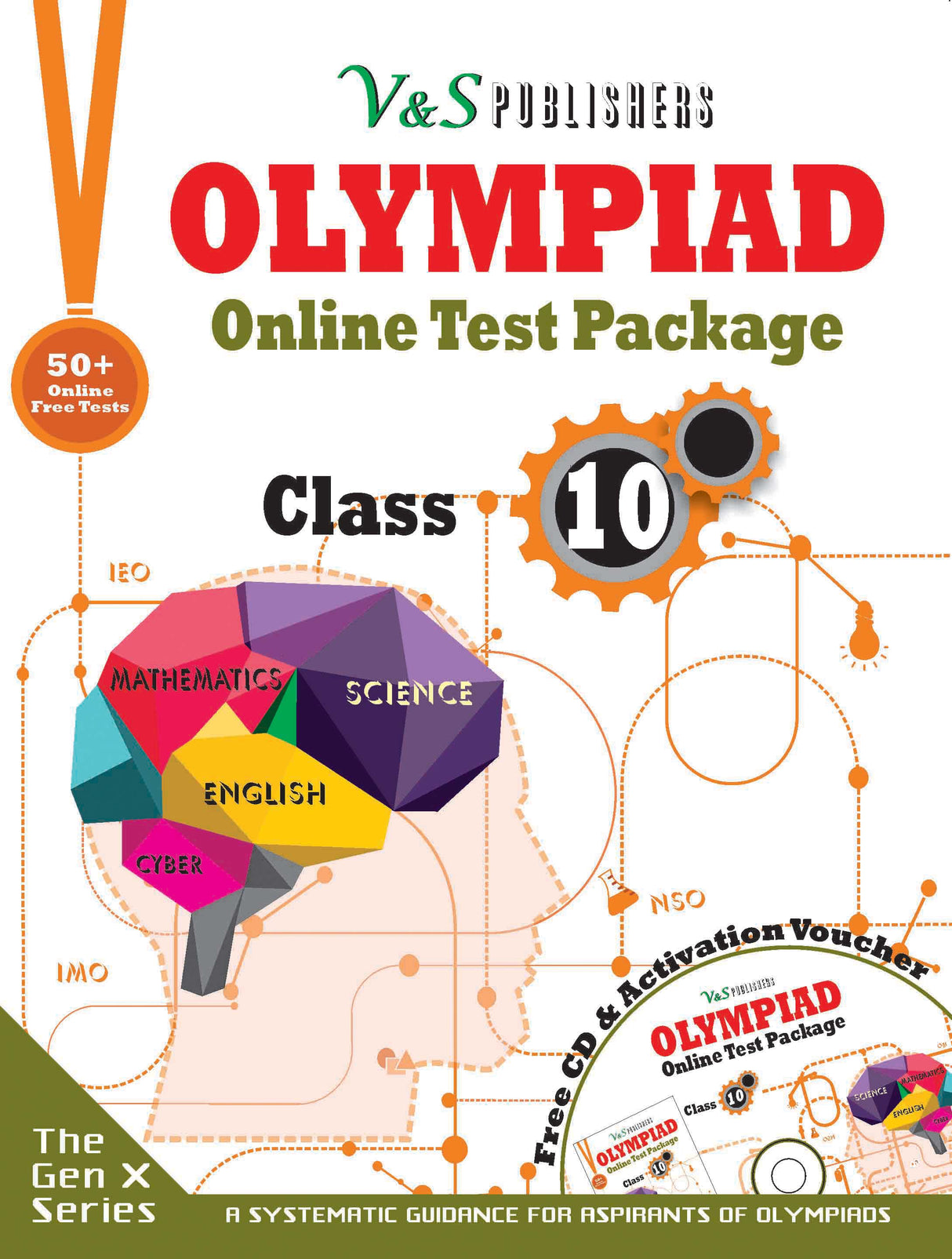 Olympiad Online Test Package Class 10 (Free CD With Activation Voucher): 50 Model Tests, Instant results, 24x7 Online support, Performance analysis