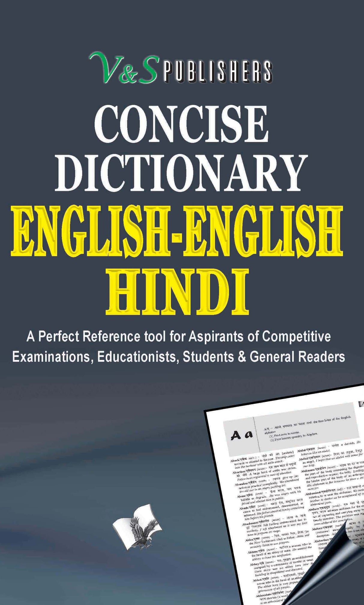 Concise English - English - Hindi Dictionary: English word - its meaning in English & Hindi along with sentence