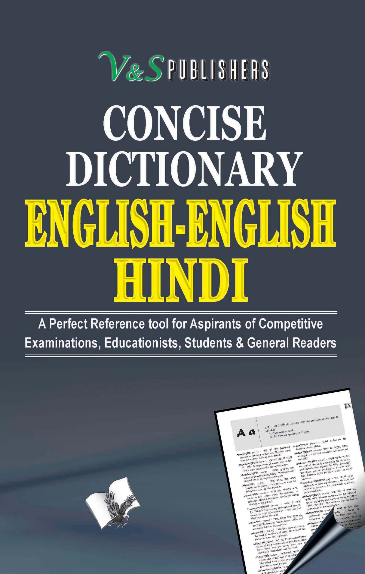 Concise English English Hindi Dictionary (HB): English word - its meaning in English & Hindi along with sentence