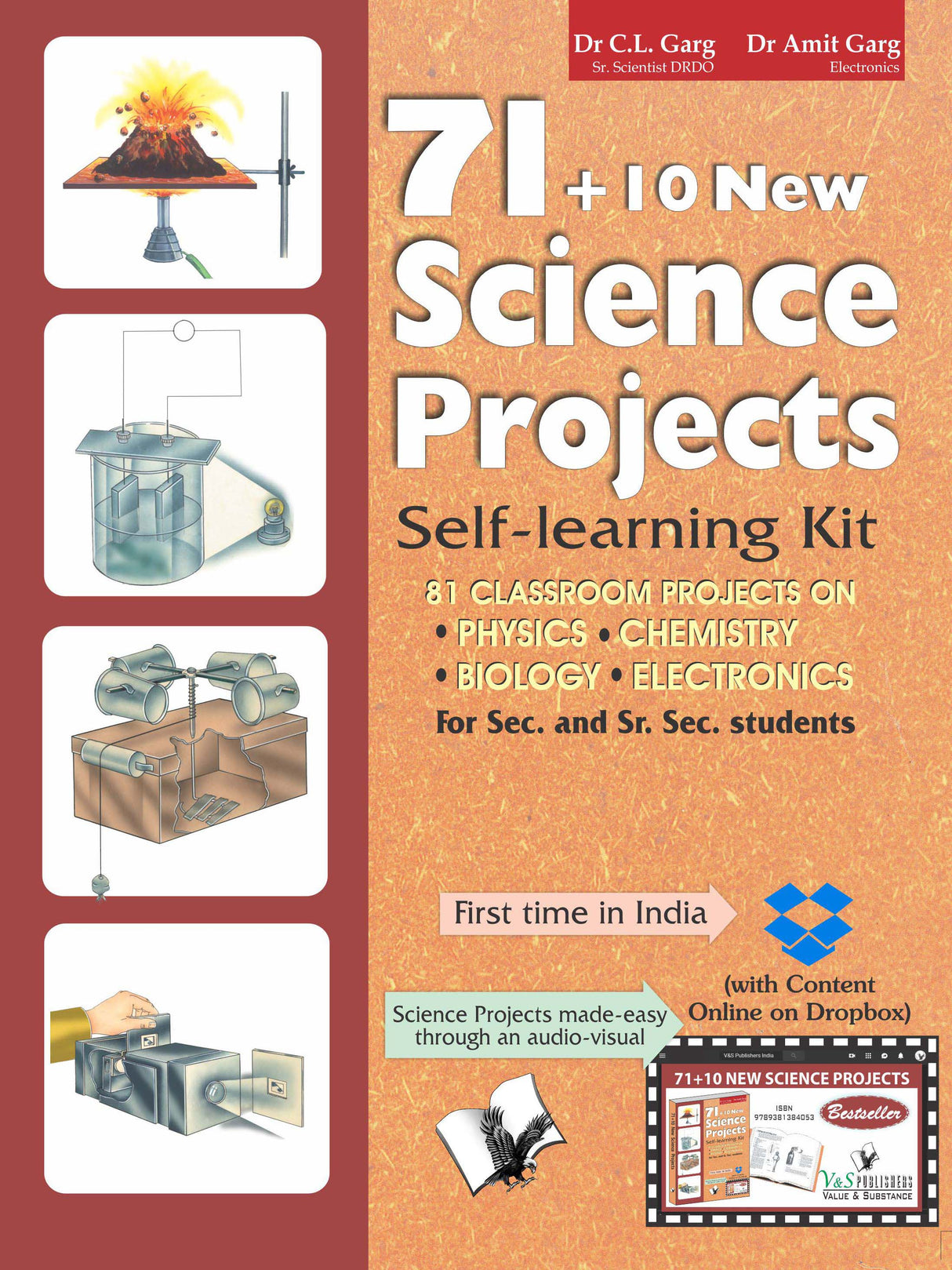 71+10 New Science Projects   (With Online Content on  Dropbox): Self learning kit