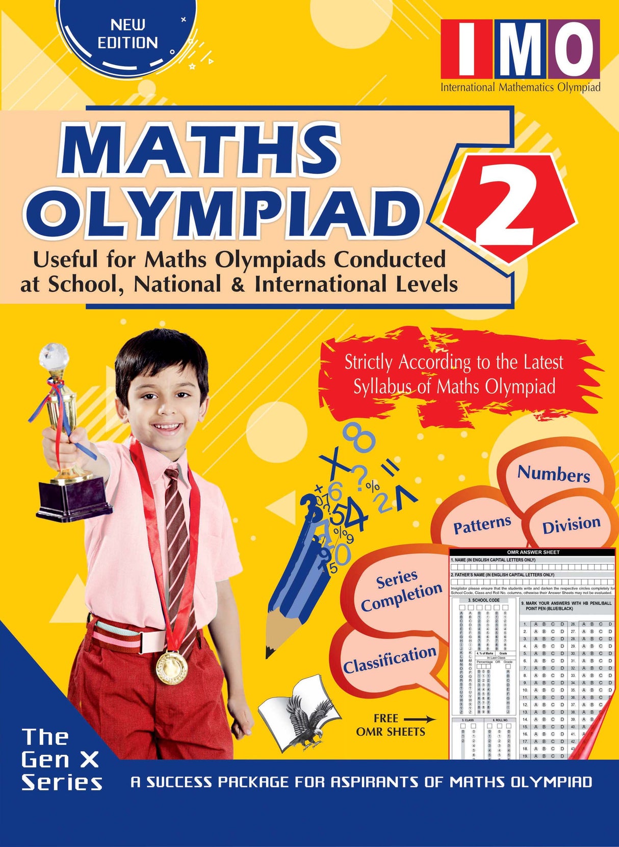 International Maths Olympiad - Class 2(With OMR Sheets): Theories with examples, MCQs & solutions, Previous questions, Model test papers