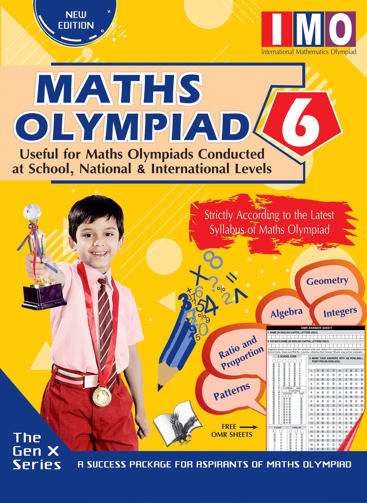 International Maths Olympiad - Class 6 (With OMR Sheets): Theories with examples, MCQs & solutions, Previous questions, Model test papers