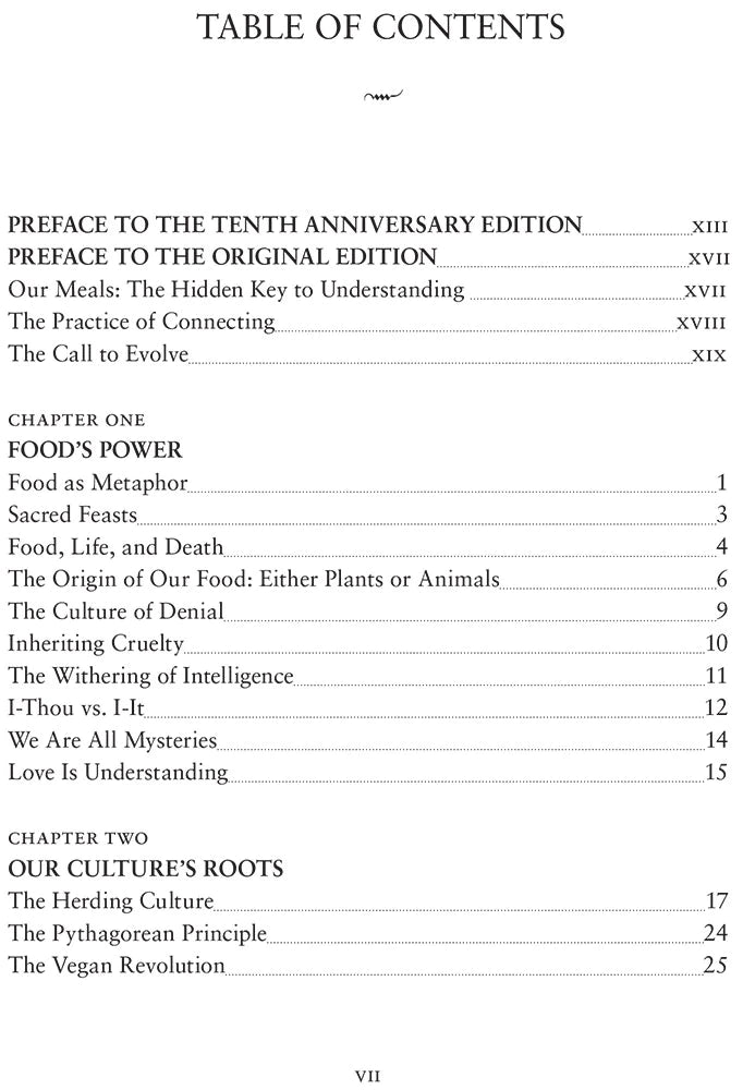 The World Peace Diet: Eating for Spiritual Health and Social Harmony by Will Tuttle Table of Contents pages -01