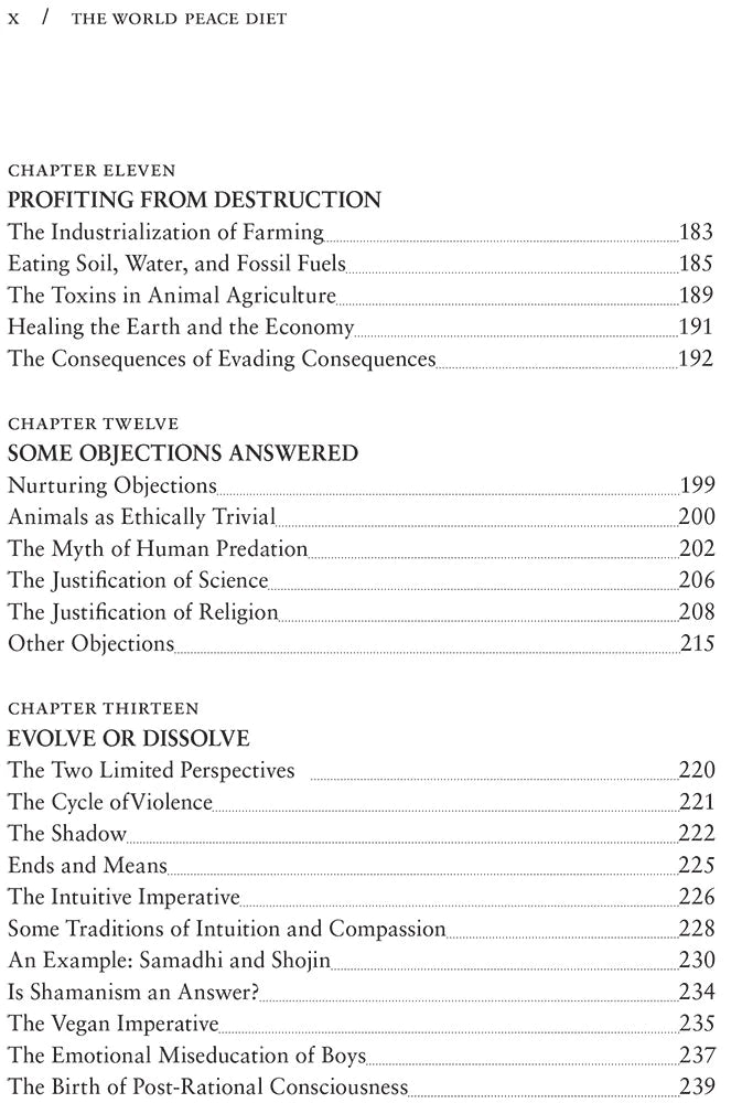 The World Peace Diet: Eating for Spiritual Health and Social Harmony by Will Tuttle Published by Motilal Banarsidass Publishing House